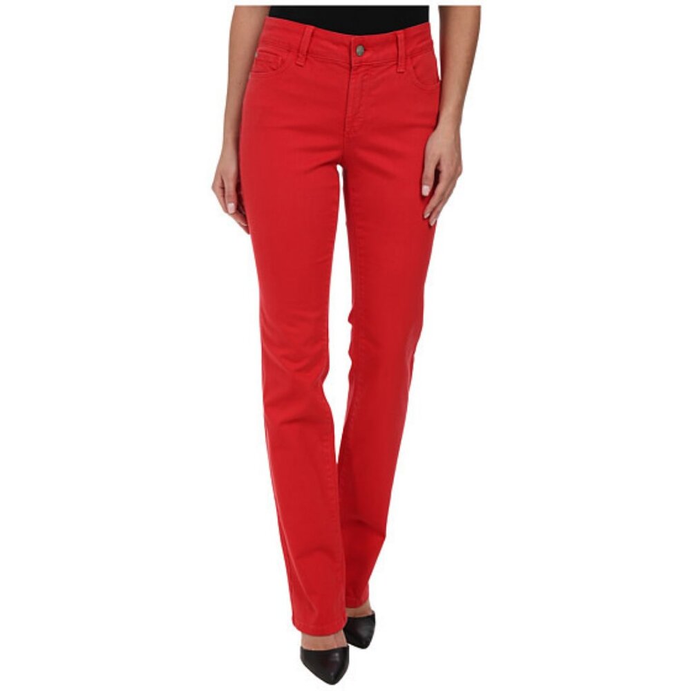 Designer Mom Jeans - NYDJ - sz 6 - red